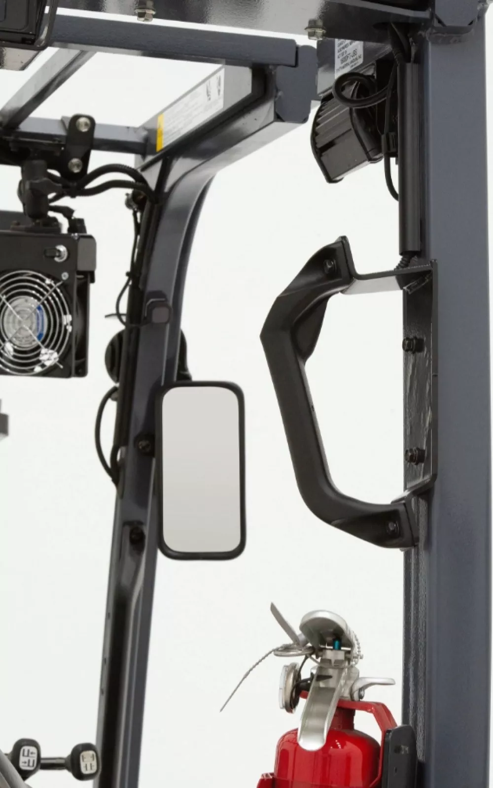 Forklift parts on Toyota forklift.