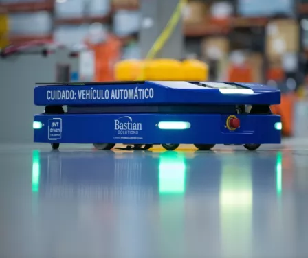 Toyota and Bastian Solutions automated guided vehicle.