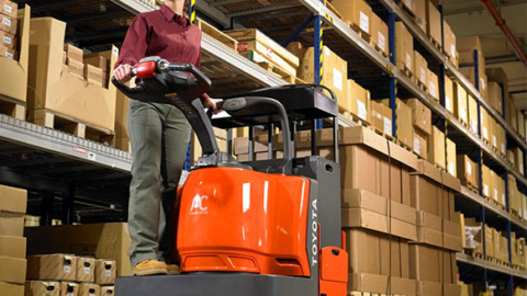 Toyota End-Controlled Rider Pallet Jack Image