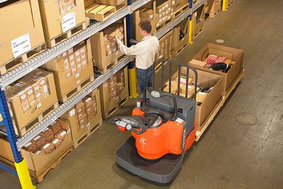 Toyota End-Controlled Rider Pallet Jack Image